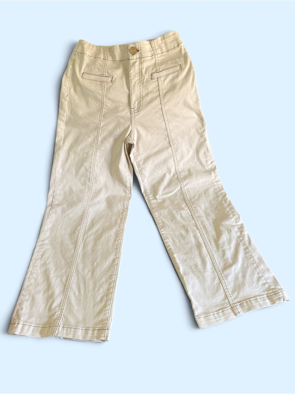 Kut from the Kloth Beige/Tan High-Rise Pants